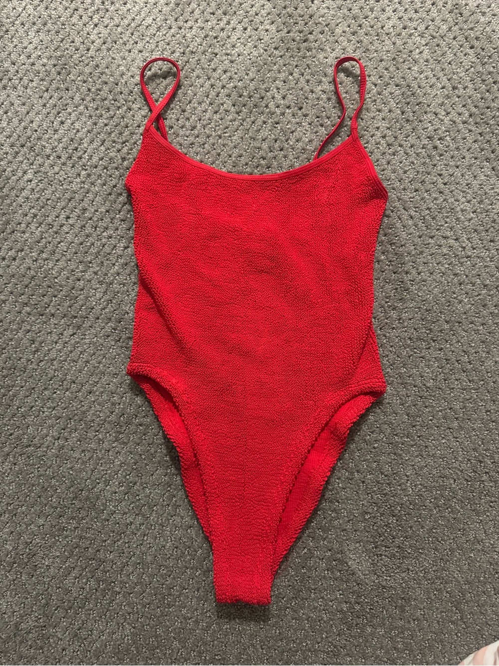 Hunza G Perra Red One-Piece Swimsuit - Picture 1 of 2